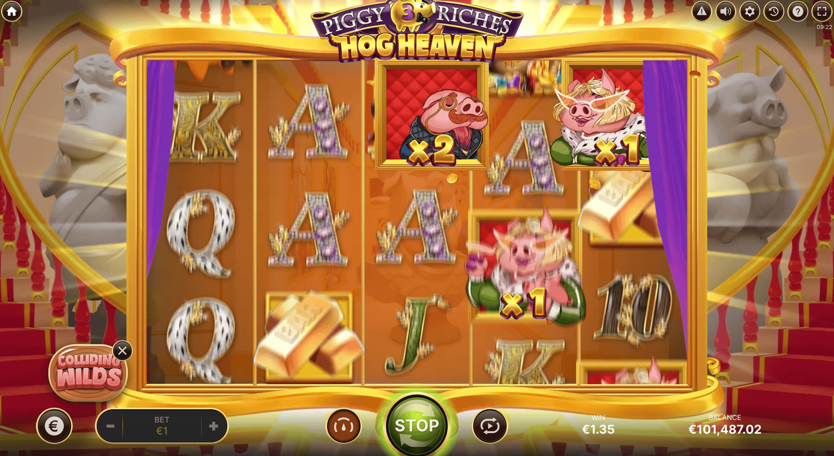 Especificacoes tecnicas do slot Piggy Riches da NetEnt