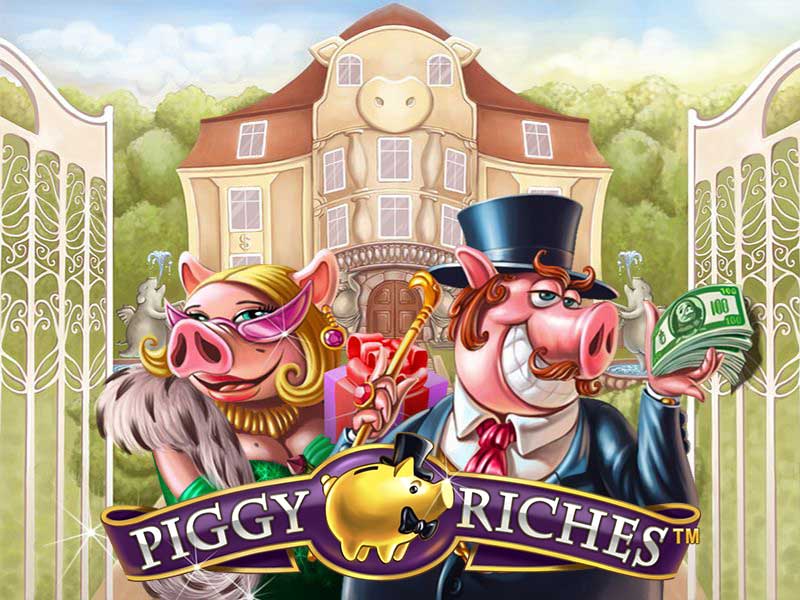 Piggy Riches símbolos padrão de cartas com design luxuoso